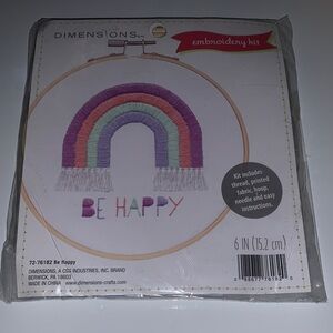 Dimensions Embroidery Kit with Rainbow Design